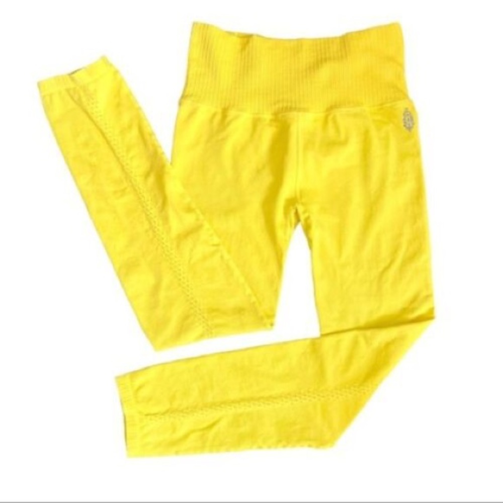 Yellow Free People good karma 7/8 leggings - Picture 1 of 10
